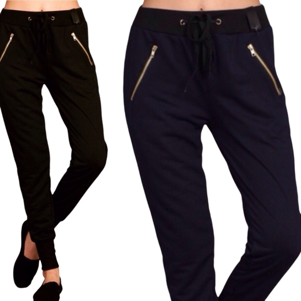 Cuffed Joggers Women Color Navy Size M/L